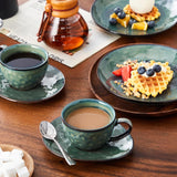 Vancasso Kaffeservice i stengods STARRY 12-delat kaffeset för 4 Inkluderar kaffekoppar och fat Vintage Look