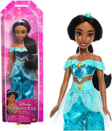 Mattel Disney Princess Toy Jasmine Ledad modedocka med gnistrande kläder och tillbehör Disney filminspirerad present till barn HLW12