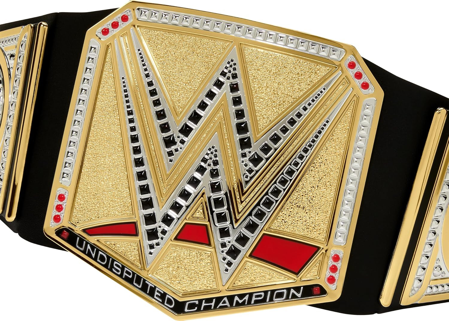 Mattel Mattel WWE Championship-bälte, obestridda WWE Universal Championship-rollspel och kostym, ca. 100 cm långt konstläderbälte med unik passform, HYJ35 actionfigurer Naty Shop