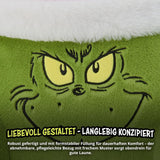Grinchkudde - Ryggkudde för säng och soffa, ryggstöd med armstöd, Läskudde för rygg, nacke och huvud, grön, 40 x 38 cm