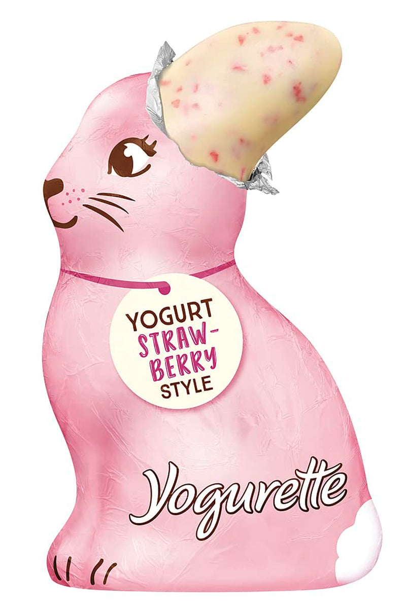 Ferrero Osterhase | 75 G| Weiße Joghurtschokolade Mit Fruchtigen Erdbeercrisps | påsk | Osterhas | Geschenk Aus Schokolade i Hasenform Naty Shop