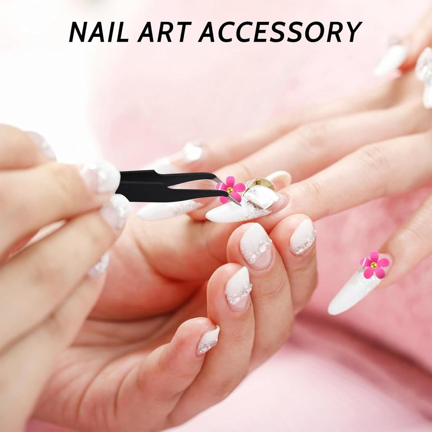 1 Karton Nail Art Charms, 3D Flowers Nagelkunst Charms, Acryl Blumen Nagel Strass Mit Ornamenten, Nagel Edelsteine, Nagel Zubehör Für Mädchen, Nagelkunst Dekoration, DIY Handwork Nail Design