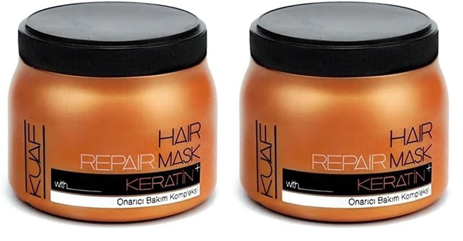 Kuaf Professionell Keratin Hårmask 500 ml - Hårmask Hårbehandling Hårvårdsmask Hårmask (förpackning om 2) Naty Shop hårmask förpackning om 2