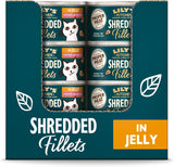 Lily's Kitchen Aus Naturichen Ingrediens hermestellung Zerkleinerte filéer i Gelee med Hühnchen och Lachs Ausgewachsen Nassfutter für Katzen 70 g Dos