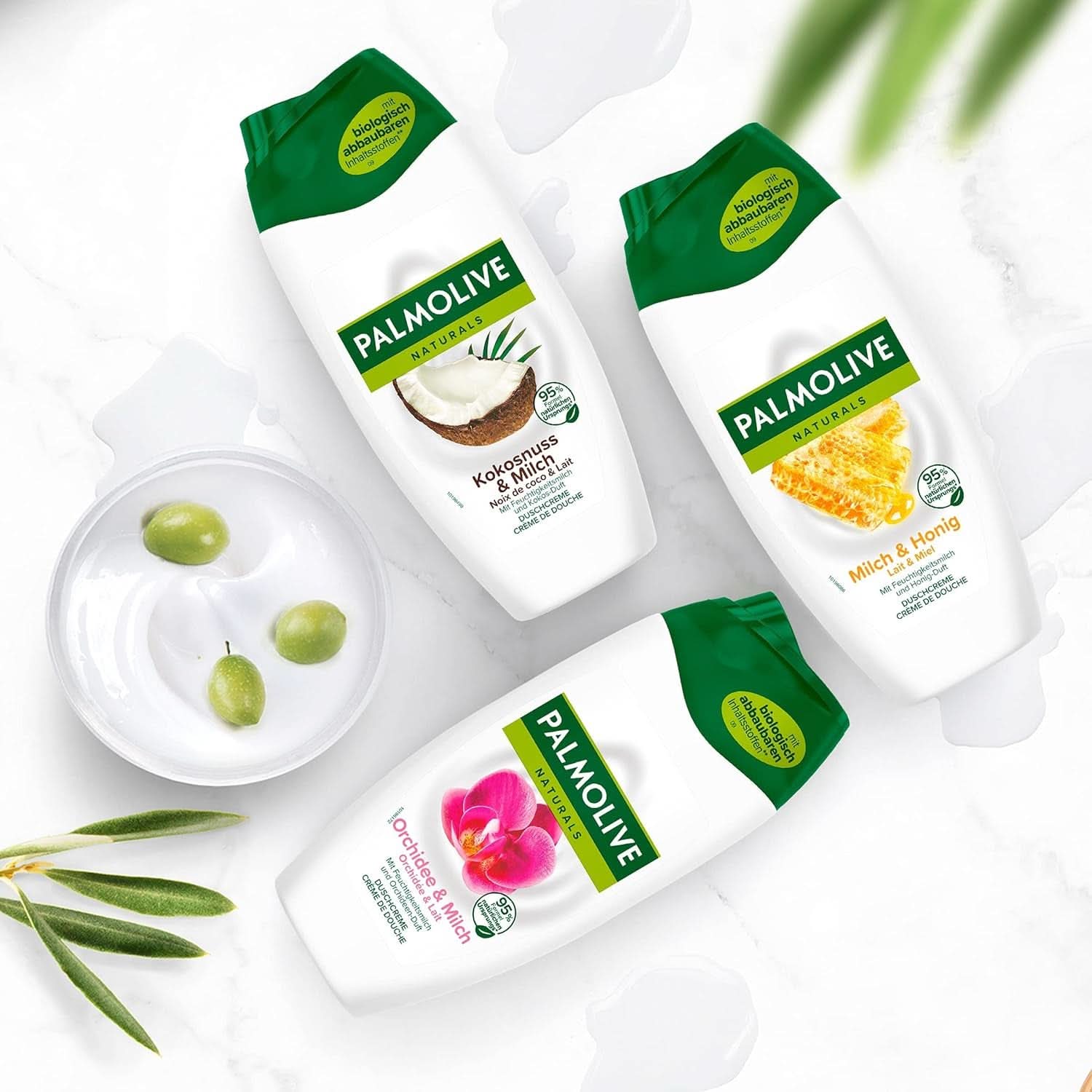 Palmolive Naturals Coconut & Milk Shower Gel, 6 x 250 ml Naty Shop Shower & Bath