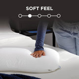 TEMPUR-PEDIC Symphony Kudde Tillverkad av memory foam, Lyxig, Mjuk, Standard, Vita Standardkuddar Naty Shop