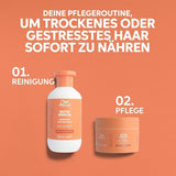Wella Professionals Invigo Nutri Enrich - återfuktande vård för skadat hår - balsam, mask och balsam med vitamin E, panthenol och mandel - mot frizz och för livliga lockar Naty Shop Hair Mask