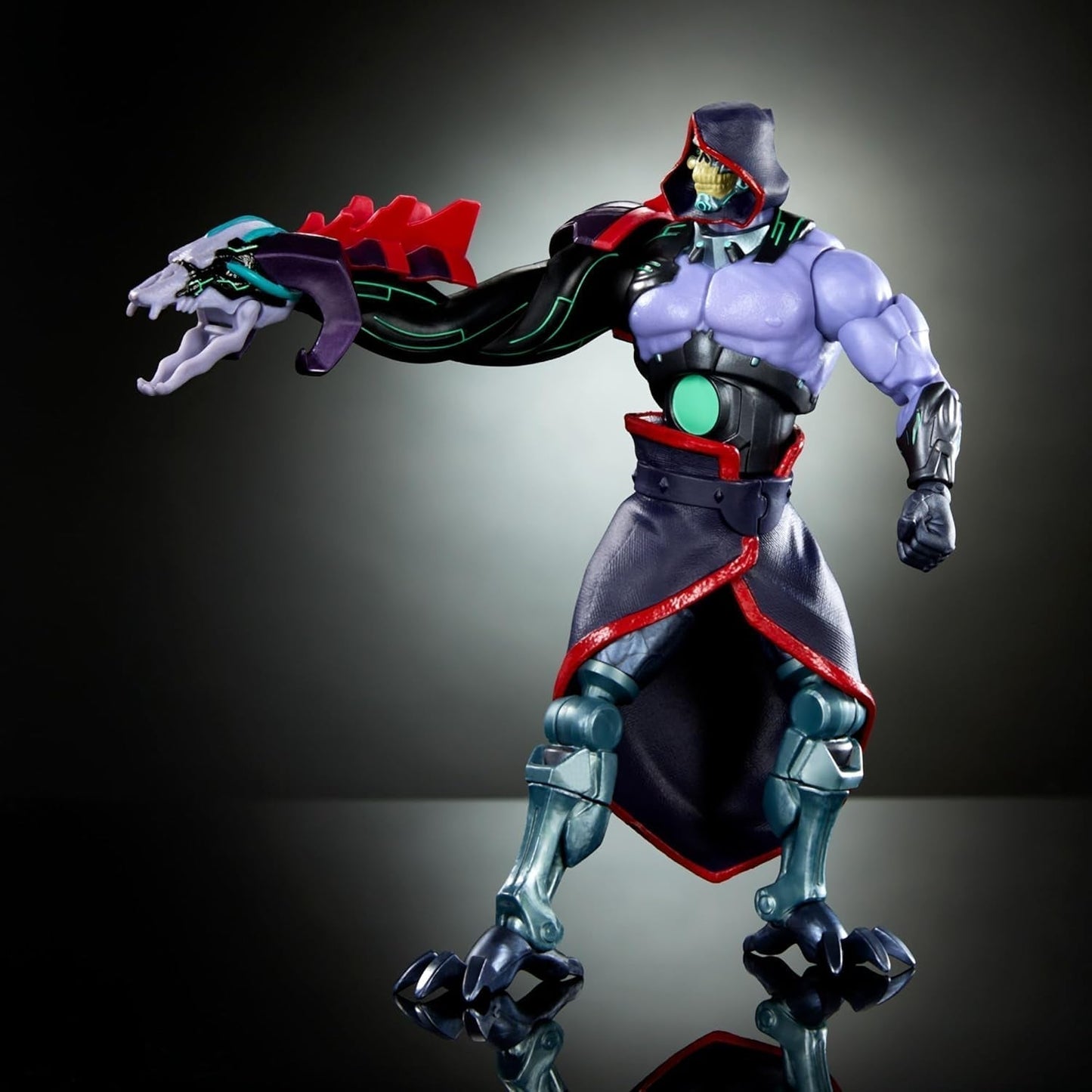 Universums mästare: Revolution Masterverse Skeletor Actionfigur Samlarfigur med 30 rörelsepunkter och rörlig robotarm Motu Toy HYC46 Actionfigurer Naty Shop