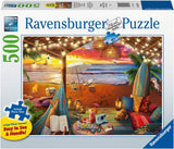 Ravensburger Puzzle 16795 - Sunset on the Beach - 500-bitars pussel för vuxna och barn 10+ med större pusselbitar [Exklusivt på Amazon] Puzzle Naty Shop