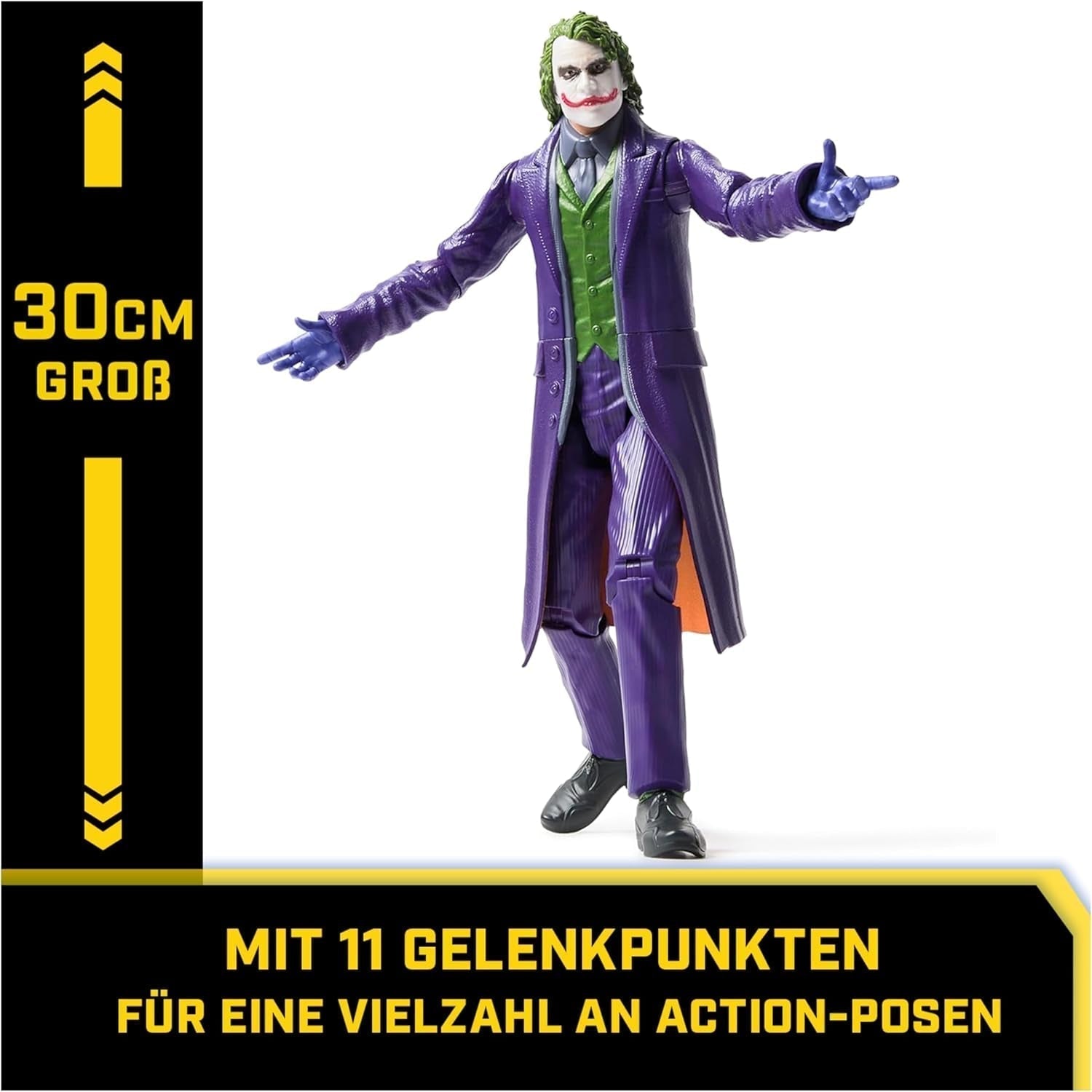 DC Comics the Dark Knight - Joker Actionfigur Känd från den legendariska trilogin Dark Knight i 30 cm. Från 3 år Actionfigurer Naty Shop