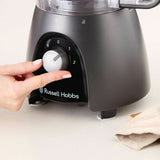 Russell Hobbs matberedare [Blender/grönsakshackare/bordsmixer/hackare/mixer] Matberedare (knådning, blandning och skivning), matt kol Kök Naty Shop
