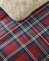 Night Lark Cozy Sherpa Fleecefilt, Klassisk Röd Tartan, 9 Tog, Lyxig, Fluffig, Tjock Och Vändbar, Perfekt För Soffa, Säng, Soffa, Soffa. Allergivänlig, maskintvättbar, Storlek: Night Lark Sängar och täcken