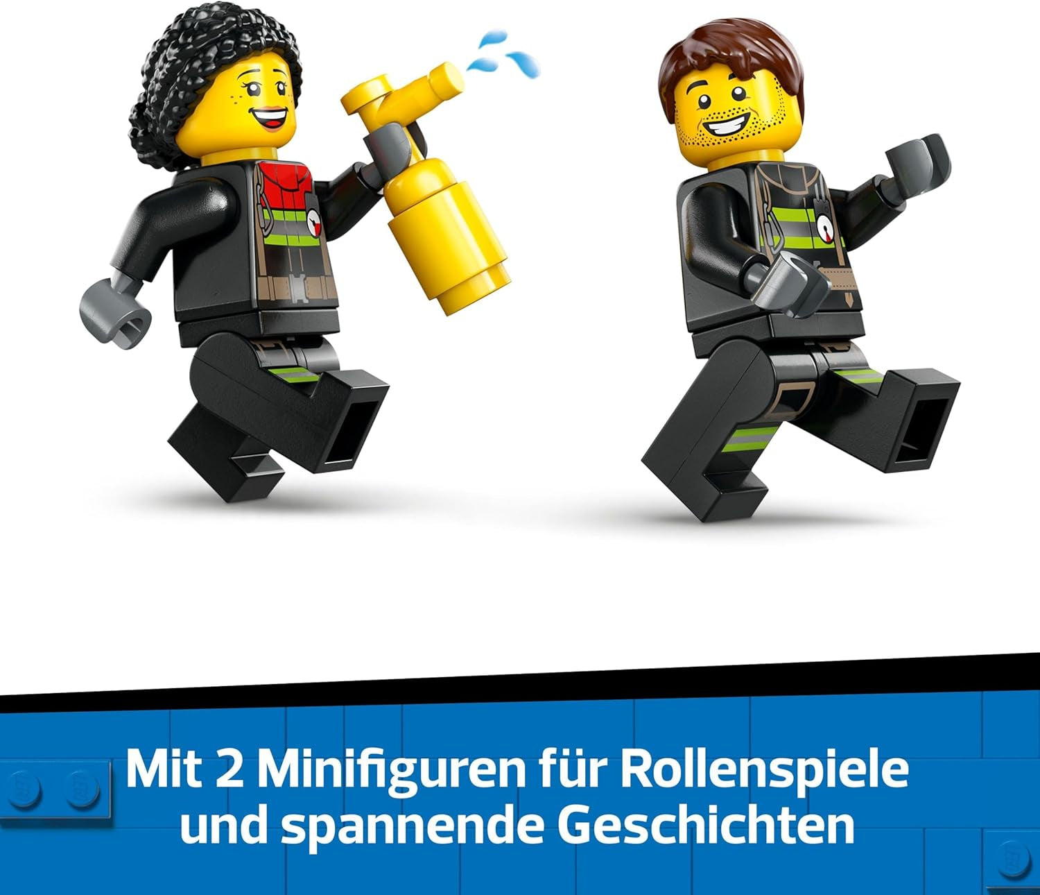 LEGO City Fire Ladder Truck - Leksaksbrandbil med 2 brandmansminifigurer för pojkar och flickor från 4 år - pedagogisk leksak - present till förskolebarn 60463 Byggset Besuche den LEGO-Store