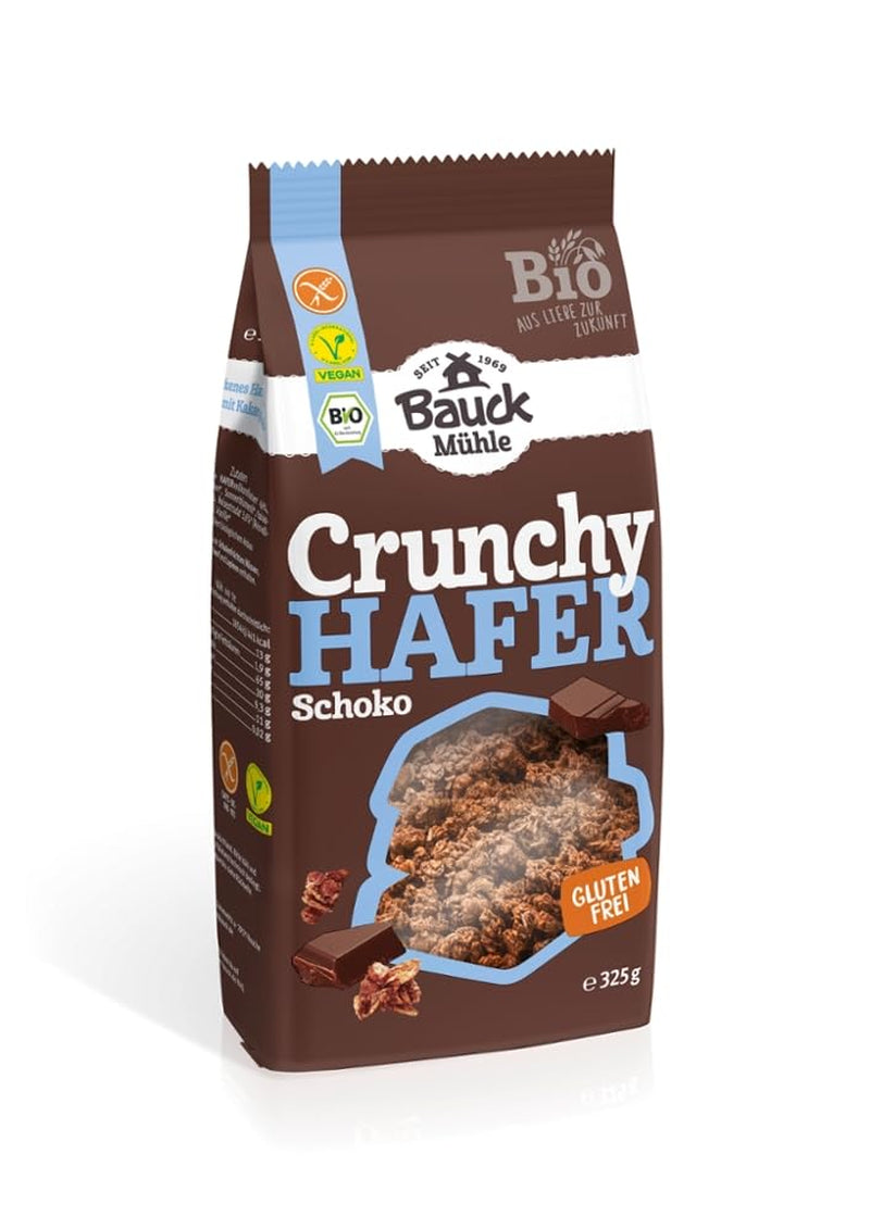 Krispig müsli med ekologisk hofhavre och choklad, 325 g