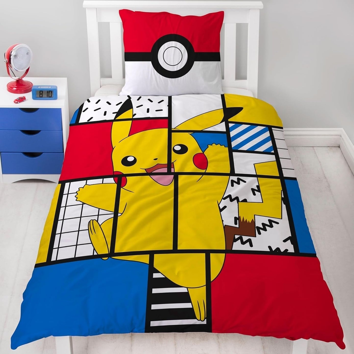 Sängkläder för tonåringar och barn, Pikachu, 100 % bomull Sängkläder - barn Naty Shop