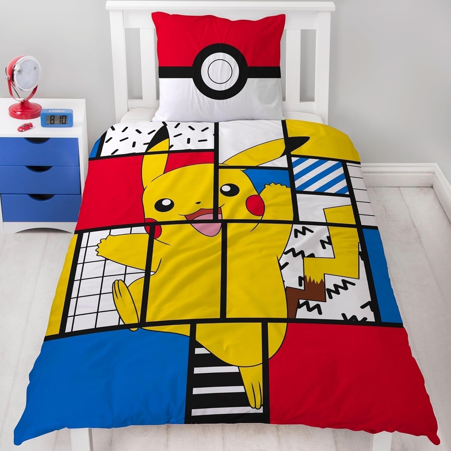 Sängkläder för tonåringar och barn, Pikachu, 100 % bomull Sängkläder - barn Naty Shop