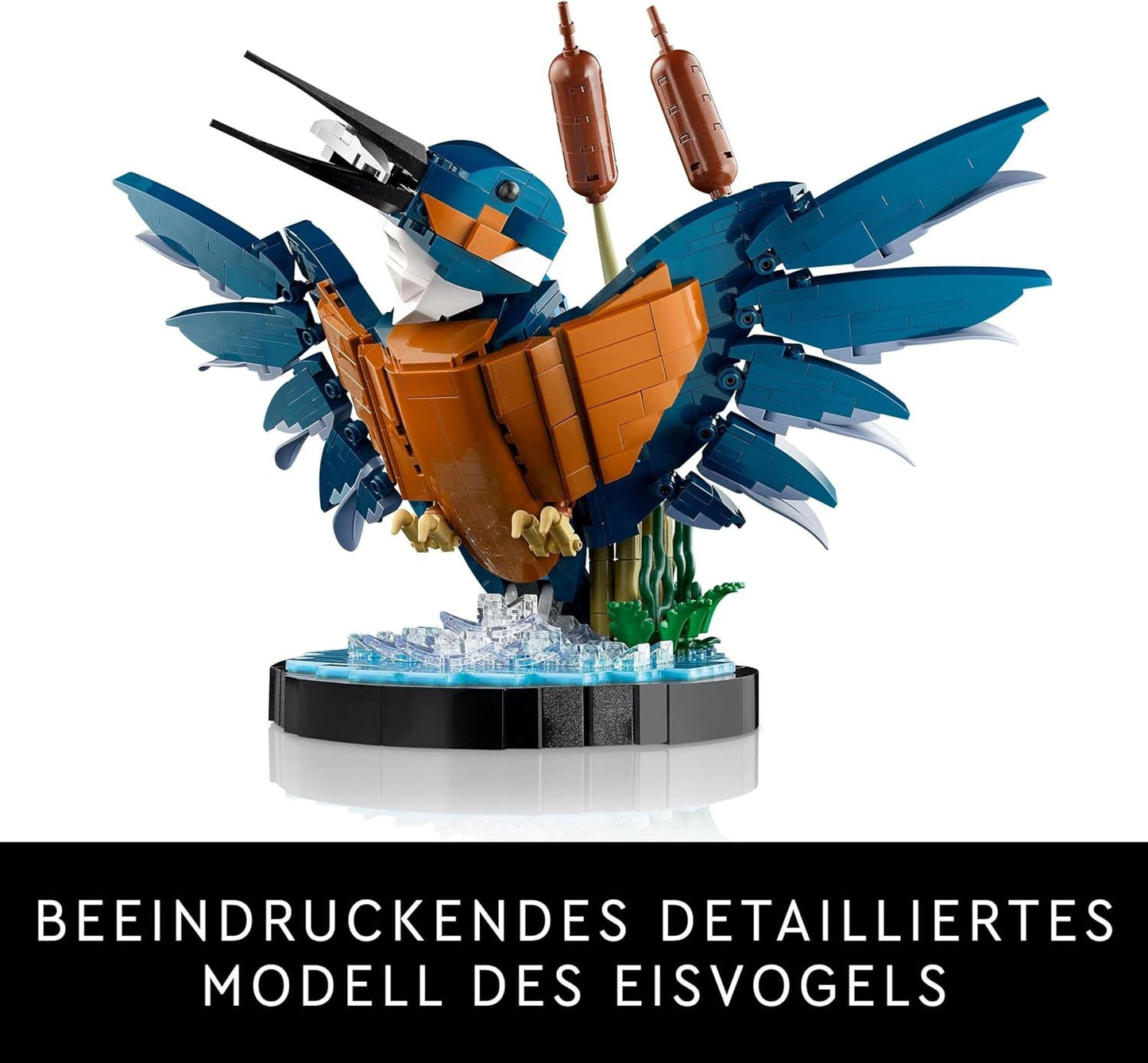 LEGO Icons Kingfisher modellbyggsats för vuxna, fågelfigur för vardagsrum eller kontor, hem- och kontorsdekorationer, present till fågelälskare och ornitologer, kvinnor och män 10331 byggset Besuche den LEGO-Store