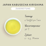 Japanskt Kabusecha Kirishima grönt te, japanskt Kabuse Sencha, Premium löst grönt te, inga tillsatta smaker | Wondertea japanskt grönt te Kabusecha (50 g)