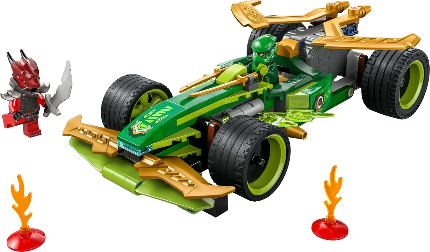 LEGO NINJAGO Lloyd's Action Speedster - Leksaksbyggarbil med 2 minifigurer för rollspel, byggande leksaksbil för barn - present till pojkar och flickor från 7 år 71828 Byggset Besuche den LEGO-Store
