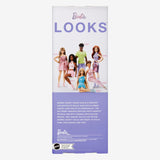 Barbie Looks Doll, samlarfigur nr. 24 med brunt hår och modernt Y2K-mode, glittrande axelbandslös klänning med höga klackar, HRM16 Naty Shop Dolls