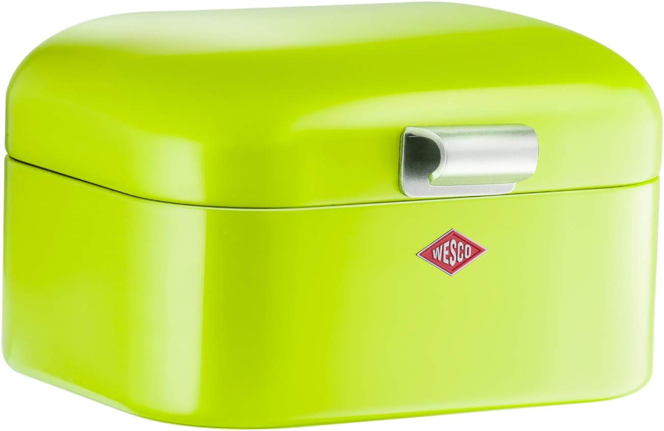 Wesco 235 001 Mini Grandy brödkorg 17 x 18 x 12 cm (L/B/H) rosa, rostfritt stål Matförvaringslådor Naty Shop Limegreen