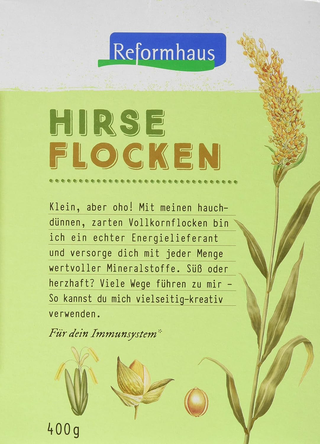 Hirse-Flocken Bio, 6Er Pack (6 X 400 G) Spannmål Naty Shop Standardtitel