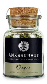 Ankerkraut Oregano Gewürz, torkad gerebelt, perfekt för pizzasoppa tomat och fisk, Kräuter zum Würzen, medelhavsküche für zu Hause, Lecker Kochen, 20g im Korkenglas