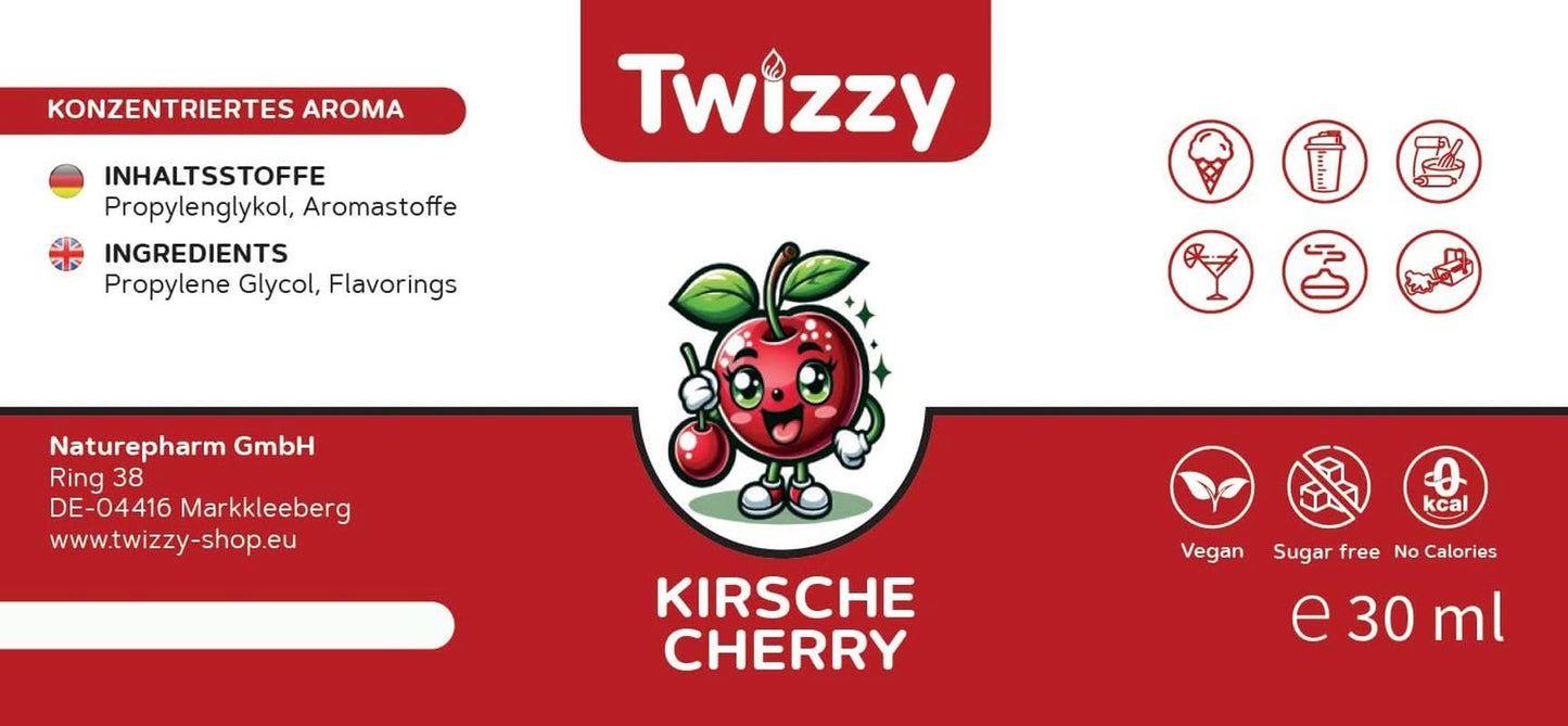 Twizzy, koncentrerad körsbärssmak, 30 ml Aromas Naty Shop