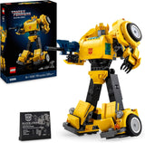 LEGO Icons Transformers Bumblebee, Vuxen samlarrobot Actionfigur, Filmuppsättning för science fiction-fans, Kan förvandlas till en bil, Äventyrsleksak 10338 Byggset Besuche den LEGO-Store Standardtitel