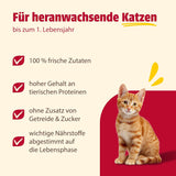 animonda Carny Katzen Nassfutter Kitten Chicken + Pute (12 x 400g), Kitten getreidefreies Katzennassfutter ohne Zucker für wachsende Kätzchen bis 1 Jahr, mit frischen Ingrediens