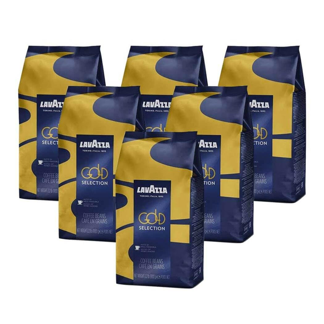 Lavazza Espresso Gold Selection kaffe, hela bönor, malet kaffe, förpackning om 6, 6 x 1000g