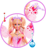 Mattel Barbie Doll med trollstav och modeaccessoarer, fantasitema med vingar och färgskiftande outfit, JCP76, [Multicolor]