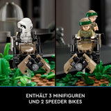 LEGO 75353 Star Wars Pursuit on Endor - Diorama Set, Return of the Jedi med Luke Skywalker, Princess Leia & Scout Trooper and Speeder Bikes, 40-årsjubileum Byggset Besuche den LEGO-Store