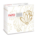 Fato - Torra pappersservetter, airlaid, textileffekt, paket med 50 servetter, 40X40 vikta i 4-format, Tropicana Decor