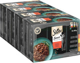 Sheba Sauce Collection våt kattmat, portionspåsar, salt multipack, 4x12x85g