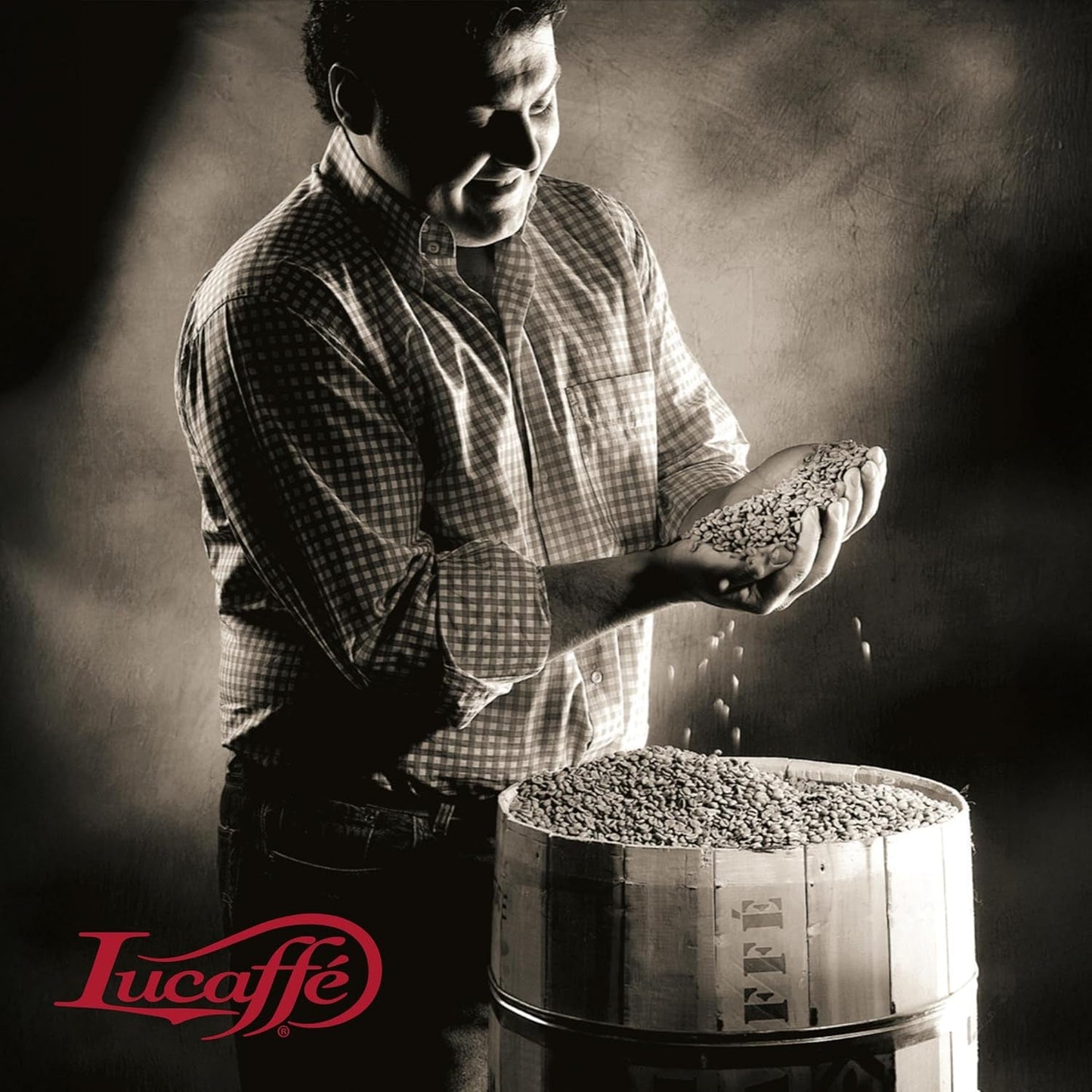 Lucaffé - Kaffeebohnen Mamma Lucia, 1 kg | Kaffee aus ganzen Bohnen für cremigen Espresso | Helle Röstung | intensiver och cremiger Gesmack