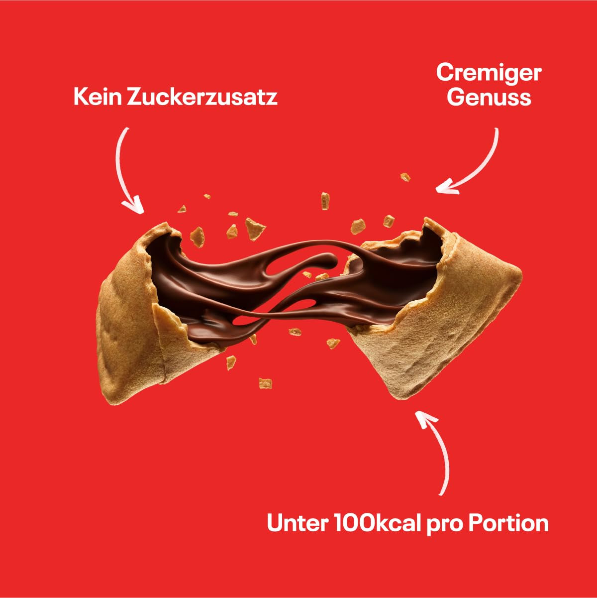 NEOH Chokladbitar | Inget tillsatt socker, 100kcal per portion, knapriga bitar med krämig hasselnöts- och kakaofyllning, perfekt för takeaway eller som müsli-ersättning | Keto, lågkolhydrat | Förpackning om 3 x 29g