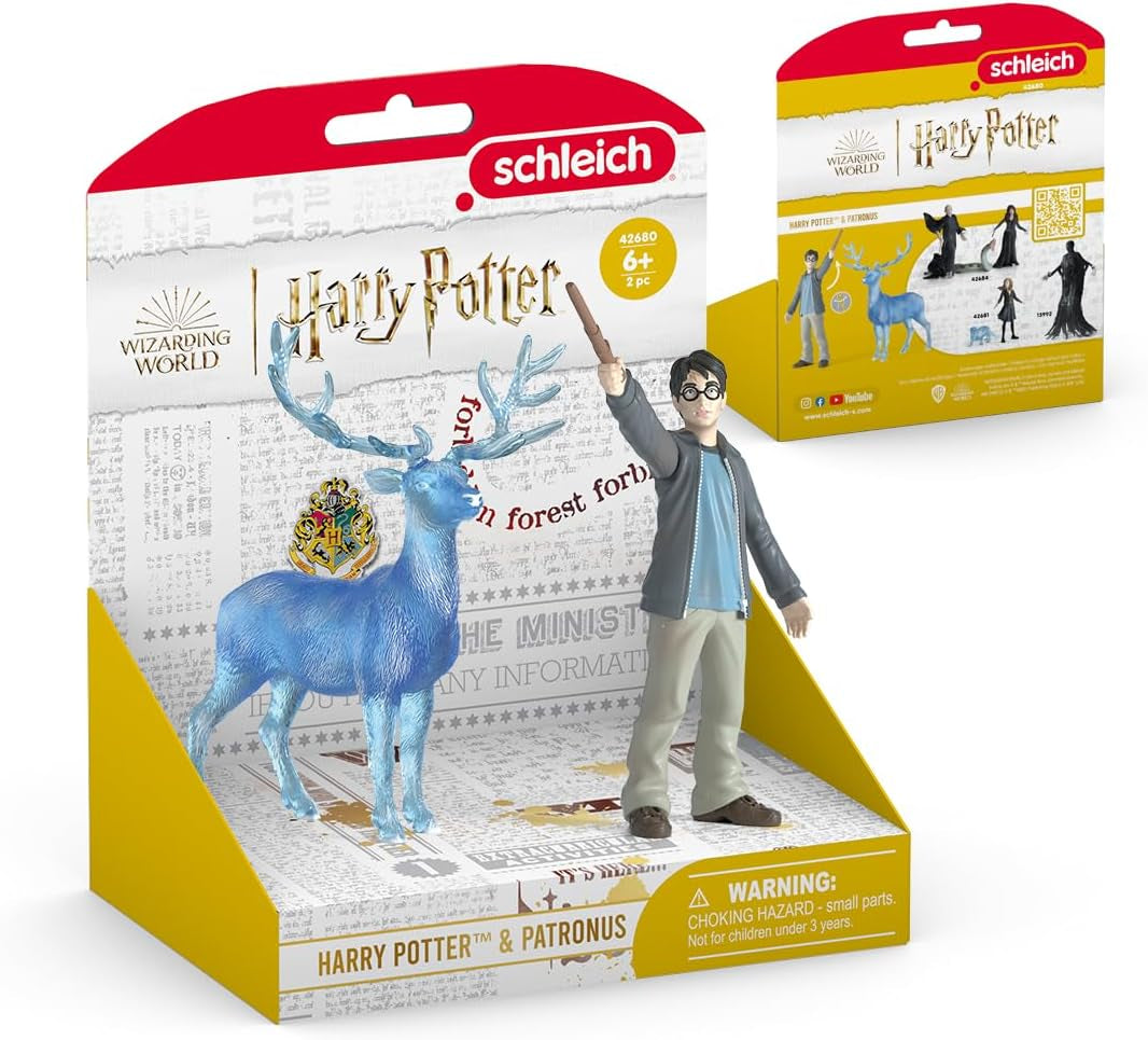 Schleich 42680 Harry Potter & Patronus, från 6 år, HARRY POTTER - lekfigur, 16 X 11 X 18 cm Actionfigurer Naty Shop