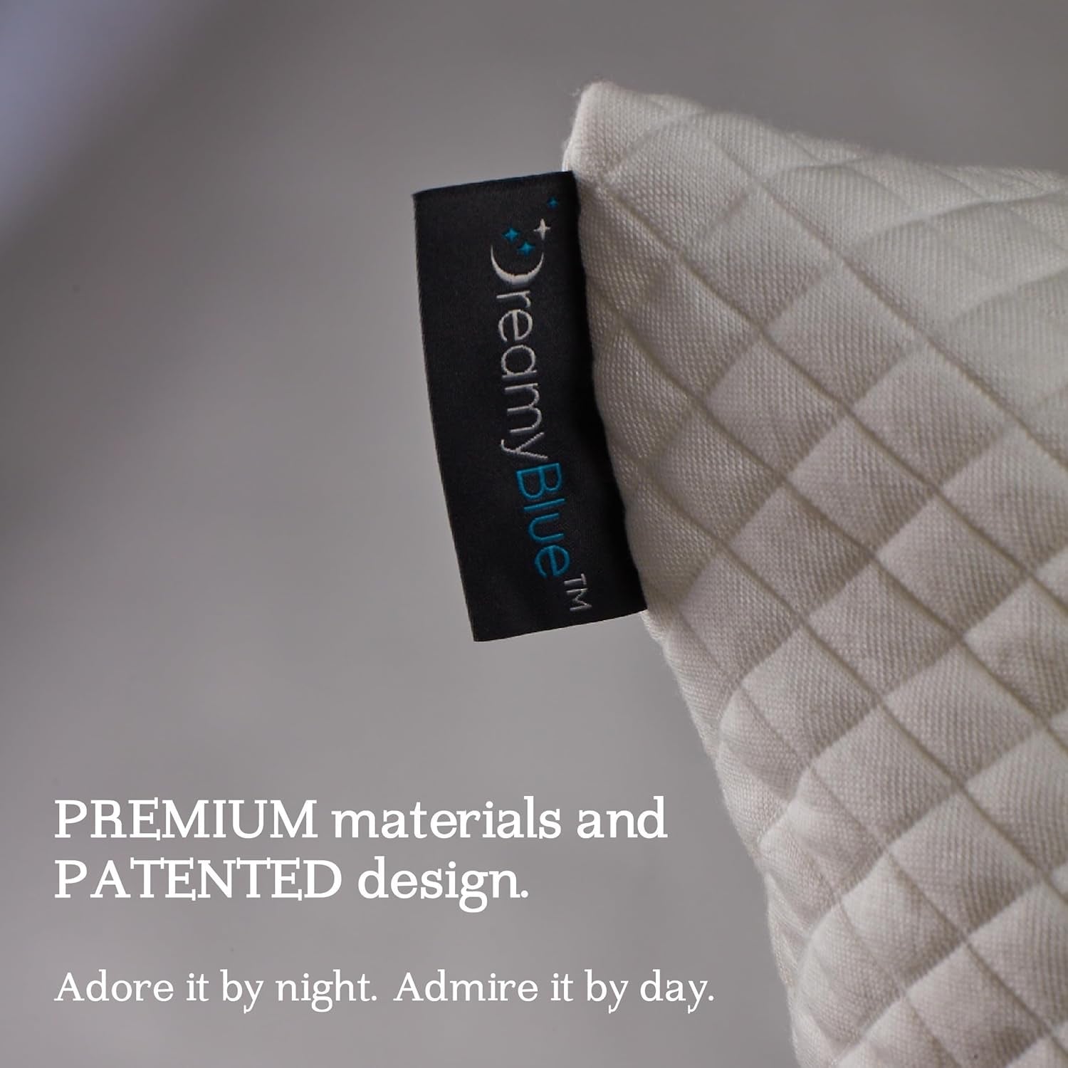 Dreamyblue Premium Sömnkudde - Strimlad Memory Foam Fyllning [Justerbar Loft] Tvättbart bambu-vunnet Viskosöverdrag - För glidande sidor, rygg och mage - Naty Shop Standardkuddar