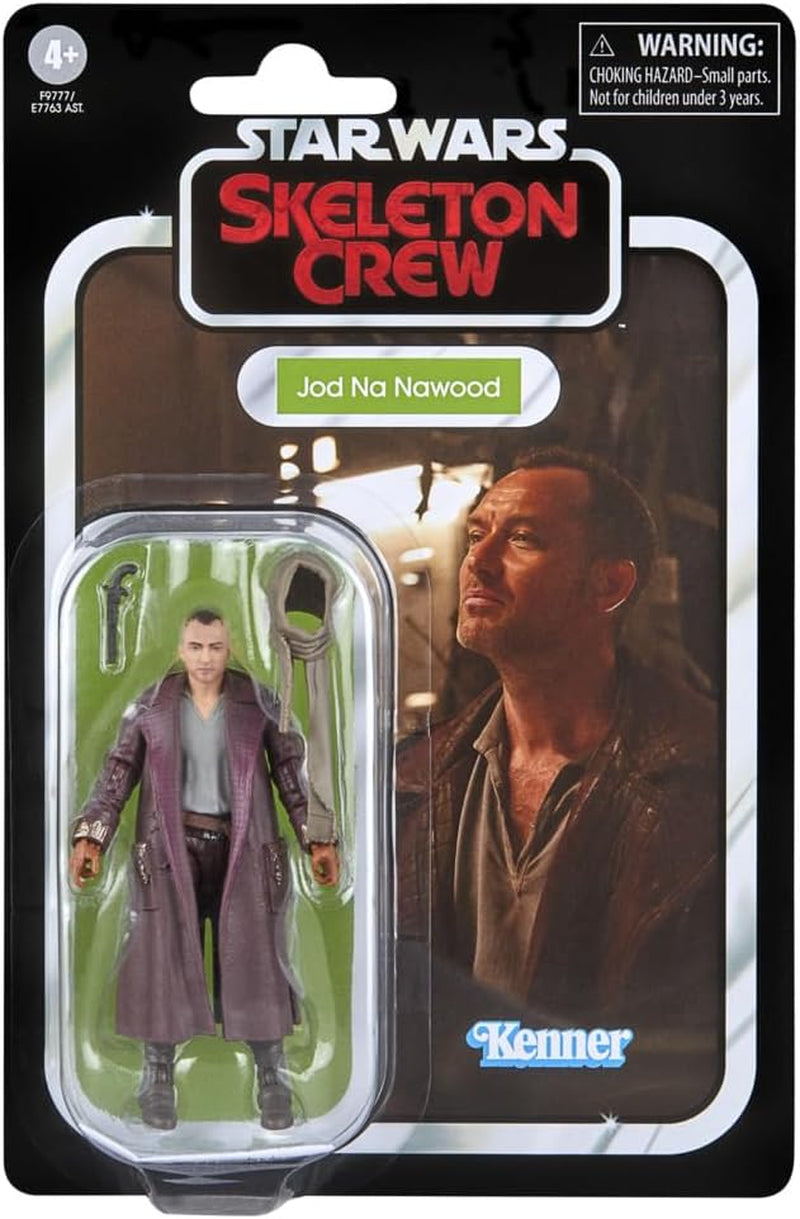 Star Wars Vintage Series Jod NA Nawood, Skeleton Crew Actionfigur att samla in (Skala 9,5 Cm) Actionfigurer Naty Shop