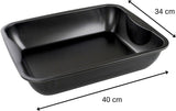 Zenker Xxl-Brat- Und Auslaufform (40 X 8 X 34 Cm) SPECIALMATlagning, Rechteckige Ofenform Mit Antihaftbeschichtung, Backblech Für Krosse Braten & Saftige Aufläufe (Farbe: Schwarz), Menge: 1 Stück Formar och plåtar för bakning Naty Shop