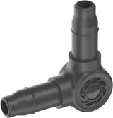 L-stycke för Gardena Micro-Drip 4,6 mm (3/16 tum): För att ändra distributionsriktning och dropplinjer med 90 grader, knäckfri installation, enkel och flexibel anslutningsteknik (13212-20)