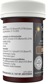 Sugarflair brun matfärgspasta, högkoncentrerad pastellfärgad matfärg för smörkräm, fondant, royal glasyr, tårtdekorationer och mer! Livlig matfärg! - 25 g