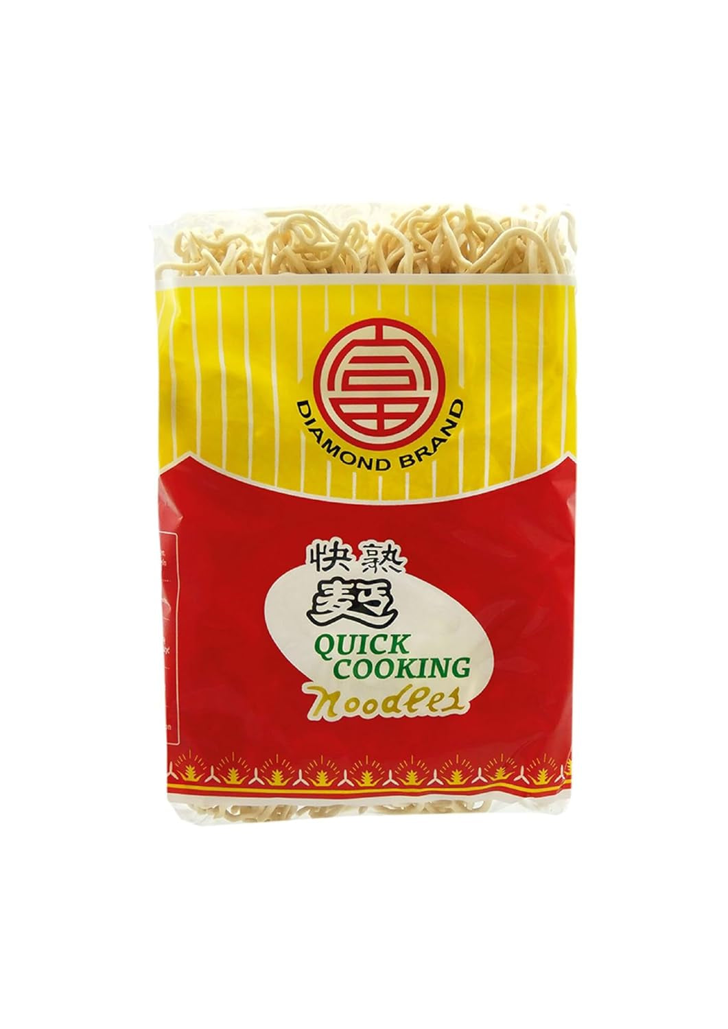 DIAMOND Instant Eggless Nudlar, Instant Vetemjöl Wok Nudlar & Tillbehör - 4 x 500 g
