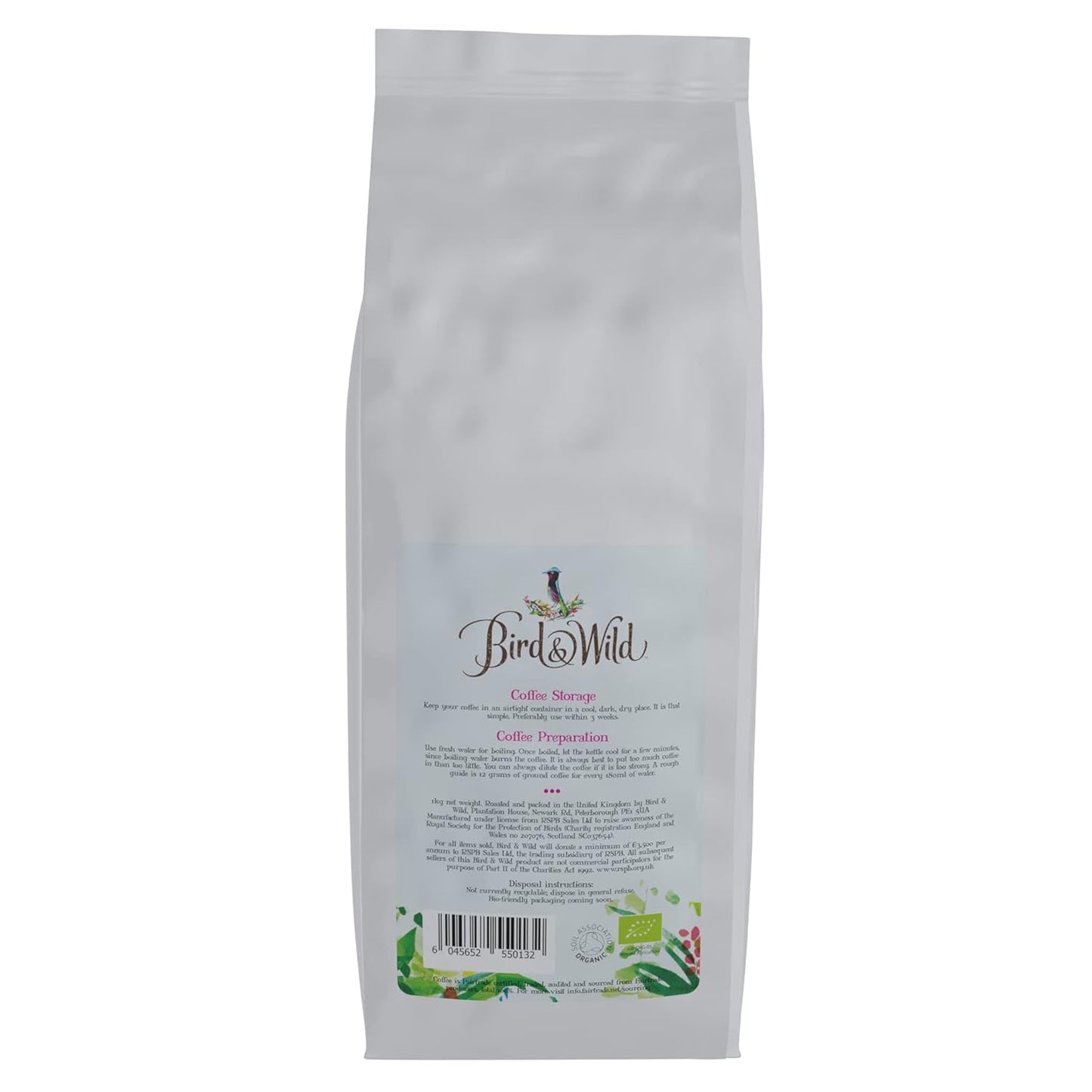 Espressokaffebönorblandning 1 kg medelrostad Fairtrade ekologisk nyansodlad fågelvänlig hel böna 1 kg nettovikt