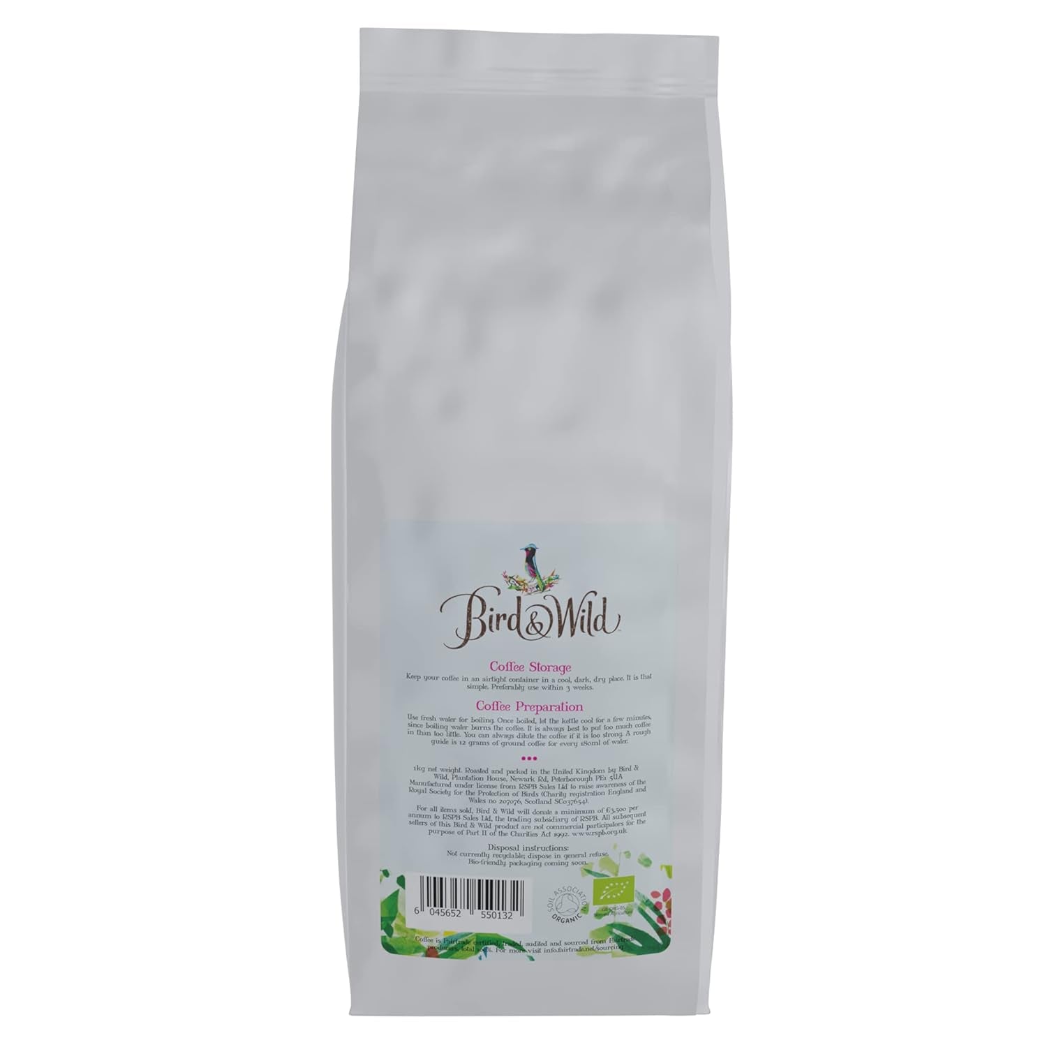 Espressokaffebönorblandning 1 kg medelrostad Fairtrade ekologisk nyansodlad fågelvänlig hel böna 1 kg nettovikt