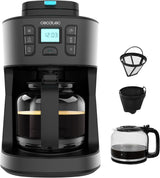 Cecotec Coffee 66 Grind & Drop Essential droppkaffebryggare. 1086 W, Bladslip, Upp till 12 koppar, Extreme Aroma Technology, Digital, Rostfritt stål, Autoavstängning.