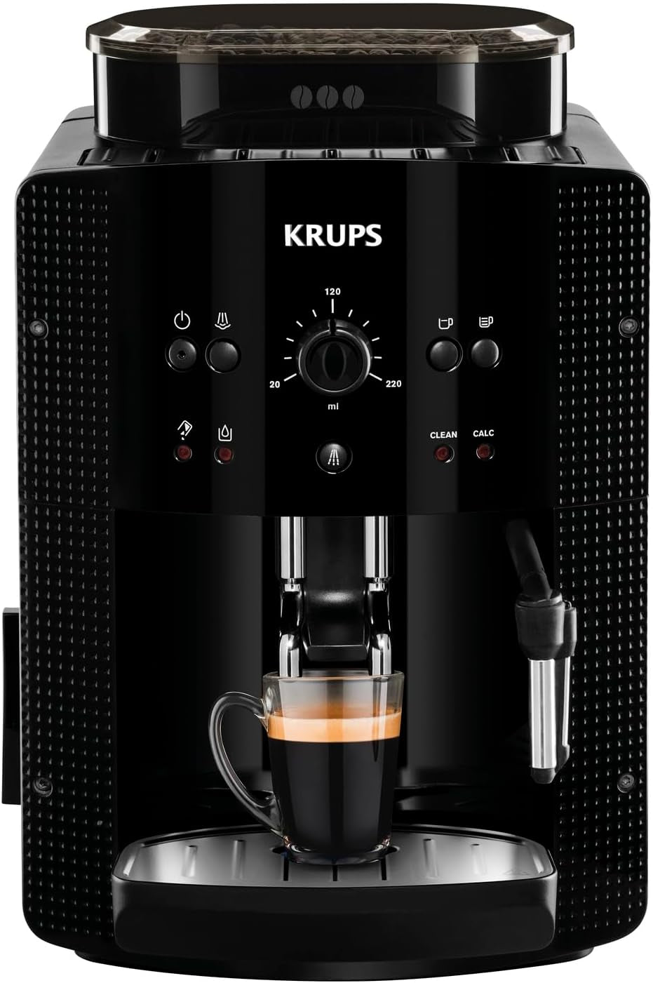 Krups Roma EA81M8 Espressomaskin 1,7 L, 3 temperaturinställningar, 3 malet kaffetexturer, svart