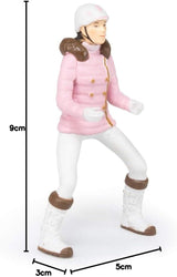 PAPO - Hästfigur - Rider Fashion Winter, passion för ridning, leksak för barn från 3 år. Naty Shop actionfigurer