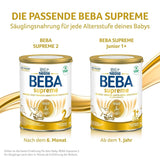 BEBA SUPREME 2 Tillskottsmjölk efter 6 månader, endast laktos, palmoljefri, förpackning om 6 (6 x 800 g) Naty Shop